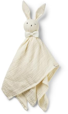 Elodie Details Schnuffeltuch, Schmusedecke, Baby Blinkie Schmusetuch aus 100% Öko-Tex & Bio-Baumwolle - Extraweicher & Waschbar - Kuscheltuch Schlaftier für Babys & Kleinkinder - Vanilla White