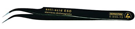 ESD SMD Pinzette, spitz, 120 mm, Pinzette und Ersatzspitzen, 1 Stück, 5-055-13