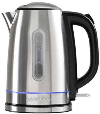 Daewoo Edinburgh, 3KW Rapid Boil Kettle, Large 1.7L Capacity, Auto Shut off, 360 Swivel Base- Stainless Steel
