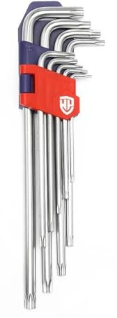 WORKPRO Juego de llaves hexagonales largas Torx T10-T50, 9 piezas 30.5 x 11.5 x 11.5 pulgadas