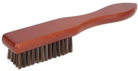 Cepillo para Barba de Peluquero, Limpieza Profesional de Nailon Compuesto de Madera para Barba, Cepillo para Desvanecimiento, Cepillo de Nailon con Estilo de Barba, Eliminación de