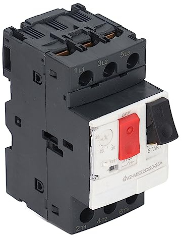 Interruptor de Disyuntor de 690 V CA Instalación de Riel de Guía de 35 Mm Disyuntor de Motor 3P con Interruptor de Protección contra Sobrecarga Botón de Arranque de Motor Manual (GV2-ME22C 20-25A)