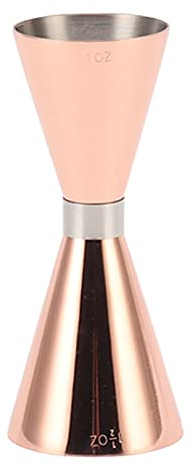 Jigger da Cocktail in Acciaio Inossidabile con Scala per Barman per Feste a Casa (Oro rosa)