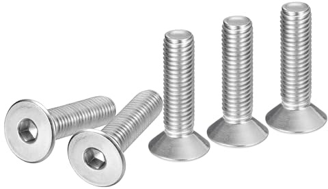 DTGN 10er Packung Sechskantschrauben mit Zylindersenkung M10-1.5 x 40mm | Senkkopfschrauben, 304 Edelstahl, Vollgewinde