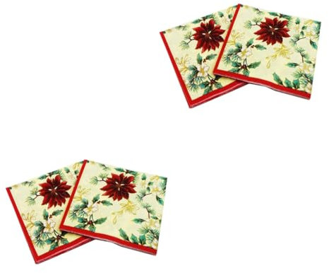 Beavorty 2 Sets Servietten Für Partys Bankette Servietten-set Einzigartiger Druck Für Den Täglichen Gebrauch Hochzeitsfeierbedarf 20 Stück X 2