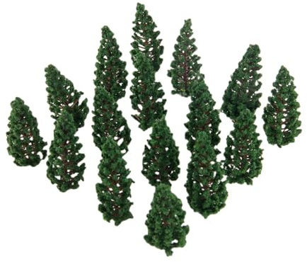 50 árboles de pino, modelo arquitectónico, paisaje, parque, ferrocarril, paisaje, construcción, diseño de plantas, para diseño o