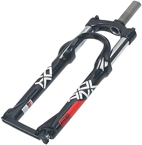 HTDRE 24 Zoll Federgabel für Fahrräder, Mountainbike-Gabel mit Scheiben-/V-Bremse, mechanische Gabel, 1-1/8 Zoll Federgabel, Federweg 100 mm