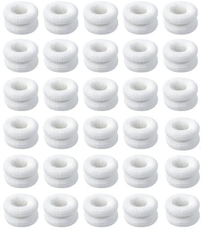 30 Stück Fingerverband,Fingerlinge Flexibel Atmungsaktiv Fingerschützer für Arbeit, Küche, Sport (Weiß)