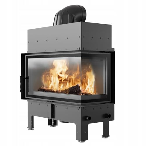 KRATKI Inserto per camino in acciaio a legna FLOKI 12 kW Ø200 destro A+ 2 e