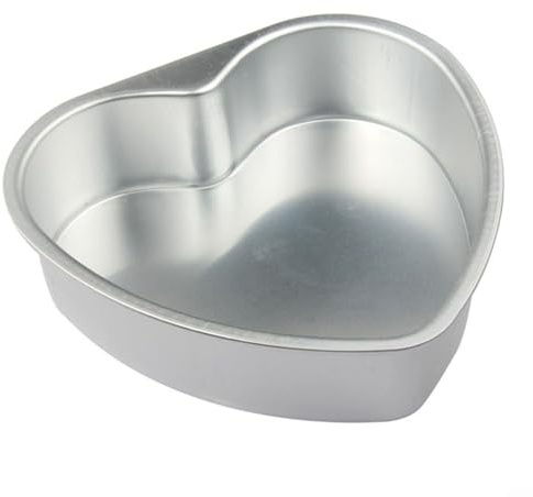Molde para tartas en forma de corazón de aleación de aluminio antiadherente con base suelta para chocolate, cumpleaños, boda, aniversario, pasteles, cocina, hornear 3, 5, 6, 8, 10 pulgadas, opciones