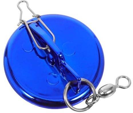 Luxshiny Conector de Pesca Resistente al Desgaste Acero Inoxidable y Plástico Disco de Buceo Ángulo Ajustable para Curricán para Pesca en Mar