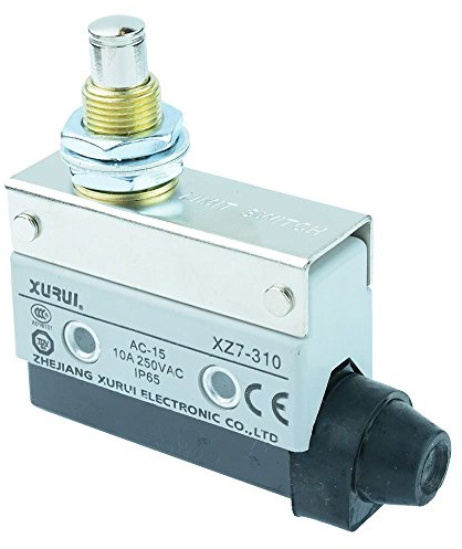 Push Button Plunger Microswitch IP65 NO/NC 250V 10A