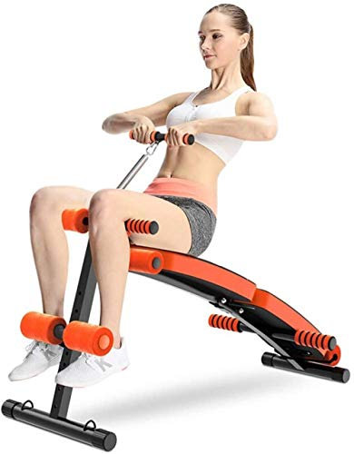JWCN Fitness Stuhl Hantel Bank-Verstellbare Sit-Up Ab Bank Faltbare Decline Bank mit Reverse Crunch Griff für Home Gym Ab Übung Multifunktionale Fitnessgeräte Uptodate