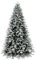 Giulia Grillo Snowy Christmas Tree 180 cm, 2531 Branches Real Touch Effect, Easy to Assemble, Thick, PE/PVC, Snowy