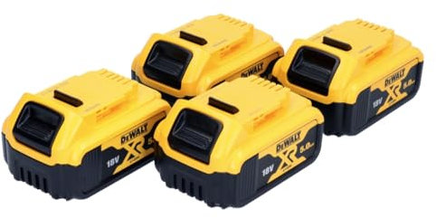 DeWalt DCB184 - Baterías deslizantes (18 V, 5,0 Ah, XR, 4 Unidades)
