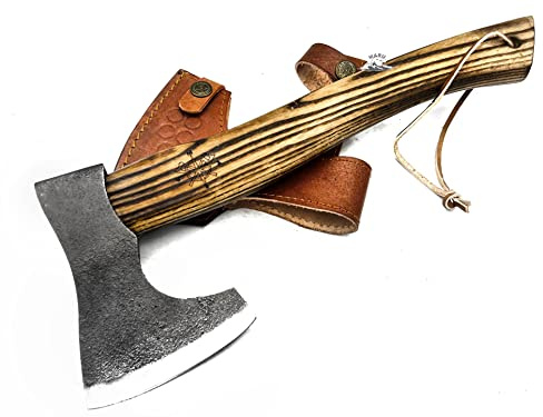 Accetta Ascia in Acciaio Balestra Manico Legno Frassino Ascia spaccalegna professionale Accette Acciaio Ascia spaccalegna Professionale Ascia Collezione Bushcraft