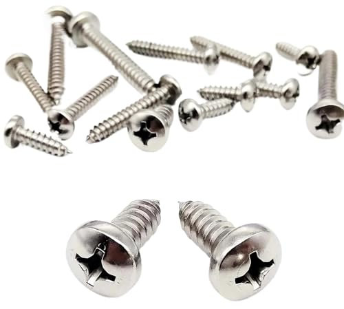 10/50 Stück M1 M1,2 M1,4 M1,7 M2,2 M2,6 M3 M4 M5 M6 Mini 304 Edelstahl Kreuz Phillips Pan Rundkopf selbstschneidende Holzschraube, M1.2 50pcs, 40mm