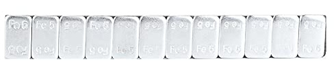 aqxreight Bloques de Equilibrio de Cubo de Rueda Adhesivo, Equilibrador de Peso de Neumáticos, Piezas de Automóvil (5g*25 Piezas+Pala)