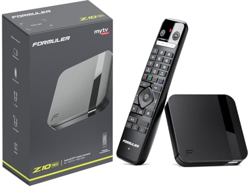 Formuler Z10 NEO 4K Ultra HD Android 10 IP-Receiver mit NONIC HDMI-Kabel (60fps, Dual-Band WiFi, LAN, USB 2.0, HDMI, 2 GB RAM & 4 GB Flash, Widevine L1, OTT Mediaplayer, schwarz)