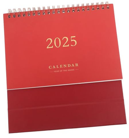 KICHOUSE Kalender Tischkalender 2025 2024 Stehtischkalender Bürokalender Standkalender 2025 Filigraner Standkalender Akademischer Zarter Staffelei- 2025 Papier