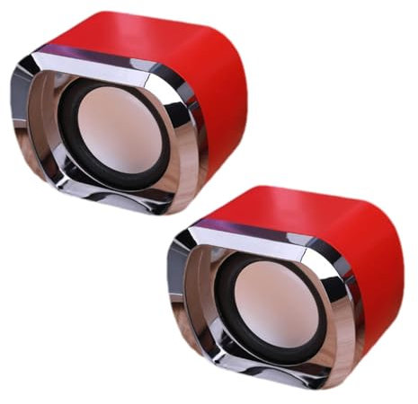 Altoparlanti per computer desktop, soundbar per piccoli computer | Ricarica USB multimediale portatile 2 pezzi - Altoparlanti da tavolo di alta qualità Altoparlante USB con versatilità multimediale