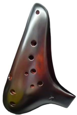 Ocarina profesional Ocarina Profesional De Rendimiento Arcilla Grano De Madera 12 Hoyos Agudos C SC(Tiamo)