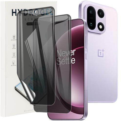 KUSINHOKA Protector Pantalla de Privacidad para Oneplus 15 5G, [2 Piezas] Anti-Espía Hidrogel Flexible Full Cobertura Película Protectora, Anti-arañazos Film Protector para Oneplus 15