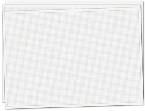 younikat 3 Stk. Schreibunterlage DIN A2 Millimeterpapier 40 Blatt - you0197 | mathematisches Papier, kariert, für Büro Zuhause Schule Studium Arbeit