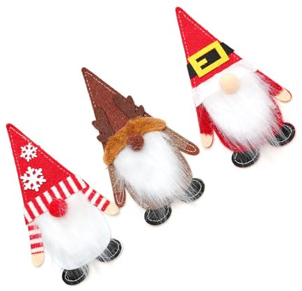 YROHGKPN Of 3 Christmas Santa Silverware Covers Festival Table Decorations for Holiday Dining Party Supplies and Family Gatherings Festival Dining Accessories