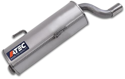 ATEC Germany 1x Silencieux arrière Compatible avec PEUGEOT 206 CC (2D), 206 bicorps (2A/C), 206+ (2L_, 2M_)