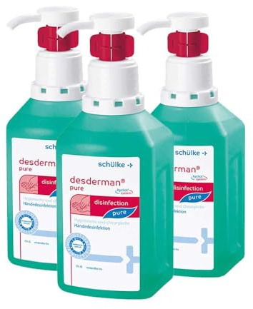 3x 1000 ml Schülke Desderman Hyclick Händedesinfektionsmittel Desinfektionsmittel