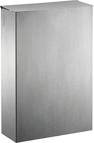Poubelle murale Axos avec étrier - 20l - inox brossé
