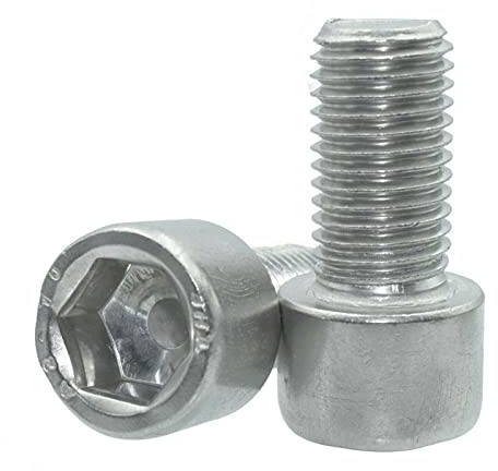 Tornillo Allen Cilíndrico con Hexágono Interior Acero Inox DIN 912 (M12x55) x10