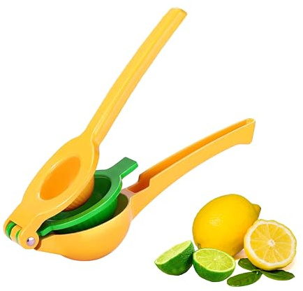 Lemon Squeezers Press, 2 in 1 Lemon Juicer squeezer, metal stainless material construction Easy to Clean juicer