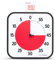 TIME TIMER ORIGINAL Large 30x30cm - 60 Minute Visueller Analog-Timer Uhr - Optionaler Akustischer Alarm (Lautstärkeregler) Kein lautes Ticken; Zeitmanagement-Gerät (Schwarz)