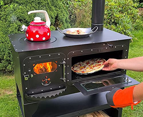 XL Garten-Backofen Elise XL mit Kochstelle Gartenküche Holzbackofen Pizza-/Brotbackofen