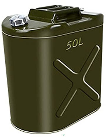 YQJY 10l, 20l, 25l, 30l, 40l, 50l, 60l,benzinkanister,tragbarer Verdickter Gastank,stahlblech Kraftstoff Kanister Grün,tragbare Benzin- Und Dieseltanks,50L