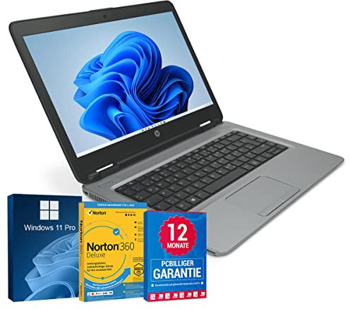 HP ProBook 640 G2 14 Zoll Laptop Intel Core i5-6200U@ bis zu 2,80 GHz 8 GB 256 GB SSD mit Windows 11 Pro & GRATIS Antiviren-Software Webcam inkl. 12 Monate Garantie (Generalüberholt)