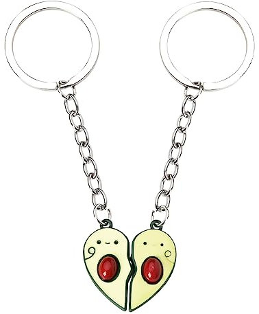 BFF Schlüsselanhänger für 2 Mädchen, beste Freundin, Geburtstag, Abschlussfeier, Geschenke für Bestie, niedlich, passende Avocado, Freundschafts-Schlüsselanhänger, 2 Stück, beste Freunde,