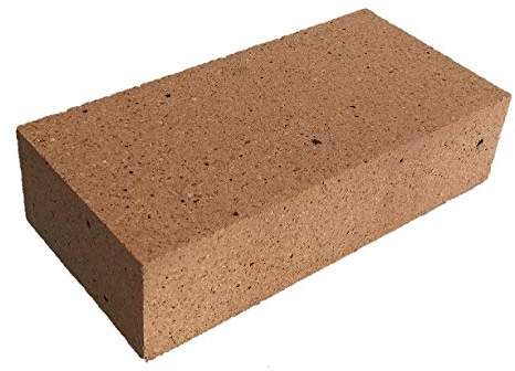 Feuerfest 123 - Schamottstein NF 2 | 5 Stück, 250x124x64 mm, Backofenstein für die Feuerraumauskleidung von Kaminöfen, Schamotte lebensmittelecht & hitzebeständig bis 1.350 °C