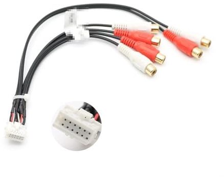 AANAN Prise 14/20 Broches for autoradio RCA AV in Sortie Faisceau de câbles Connecteur de câblage Câble Adaptateur Compatible avec Kenwood DNX-7160 DNX7180 (Color : 14pin)