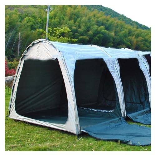 LHCXKJGS Box Biciclette può Essere Giuntato Box Biciclette con Doppie Porte per 2-5 Biciclette Casette da Giardino Tettoie per Esterno,Silver