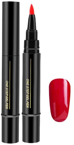 Nagellack Stift Gel Nagellack Pen, 3 In 1 Nails Art Gelpolierstift, Schnell trocknende Nagellack Kunststifte, UV Gel Nagellack LED Nail Polish Art Tools Nagellack Stift für Mädchen, 5ml