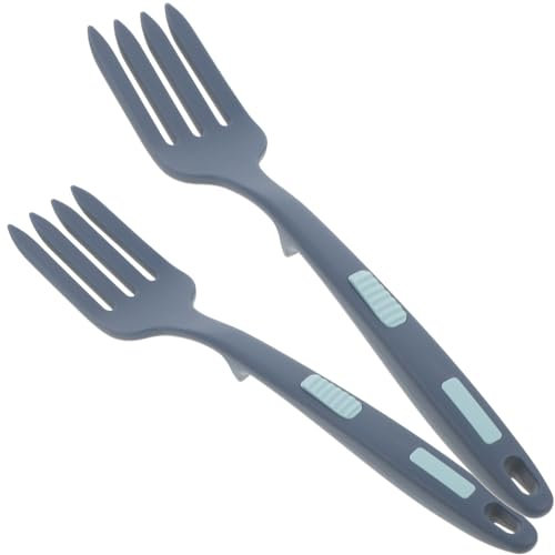Cabilock 2piezas Tenedor De Cocina Silicona De Para Fideos y Carne Unidades Resistente