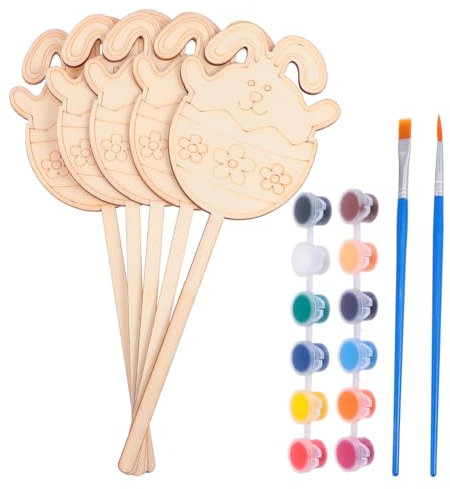 HEMOTON 1 Satz Eiereinsatz aus Holz Polystyrol Malset Korb Bausätze Dekorationen Gel ostern für kinderzimmerdeko Bastelbedarf ostern holz DIY karten malen hölzern