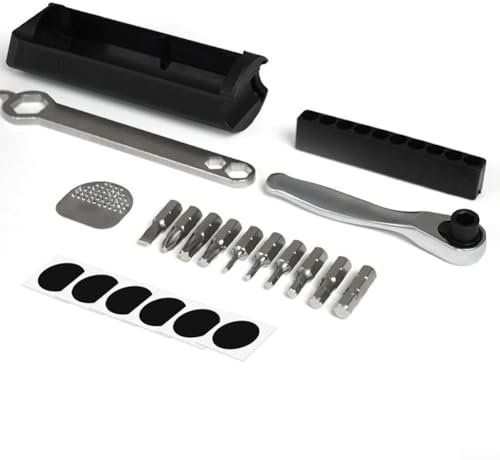 CRIDENG Boîte à outils compacte cachée pour vélo Brompton Accessoires Essentiels, sac de rangement intérieur pour cadre (B)