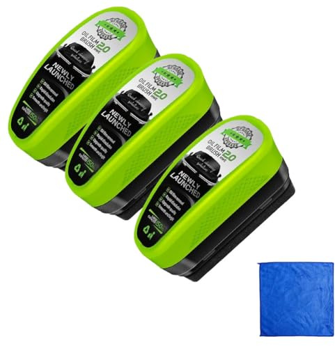 Qixfyze Limpiador de vidrios for Autos Clear Vision, 2.0 Clearvision, removedor de película de Aceite for Parabrisas de automóviles, Cepillo ecológico de 150 ml, Tabla de Limpieza(3pcs)