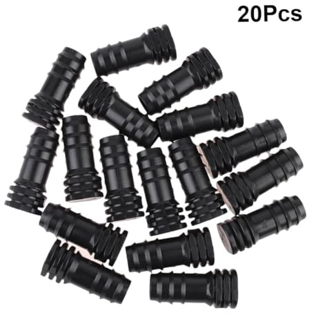 GANAZONO Bouchon De Tube Polyéthylène pour Irrigation Goutte à Goutte Jardin Serrage, Lot 20 Pièces Noir, Fermeture Étanche Micro-arrosage Adaptable, Installation Sécurisée Et Solide
