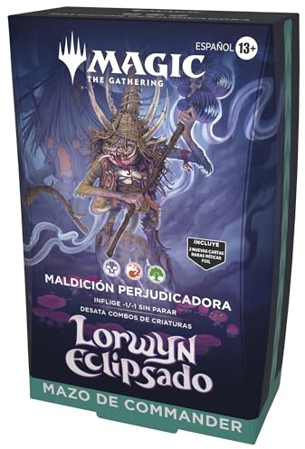 Magic: The Gathering Lorwyn eclipsado - Mazo de Commander | Maldición Perjudicadora (Versión en Español)