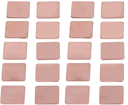 Cale de dissipateur thermique en cuivre, carte graphique pour ordinateur portable, feuille de dissipateur de chaleur CPU GPU Pad (1,5 mm)